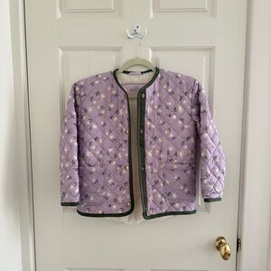 vineyard vines Girls Purple Quilted Jacket Sz 7